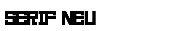 Serif Neu font preview